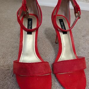 White House Black Maerket Elegant Red High Heel Sandals